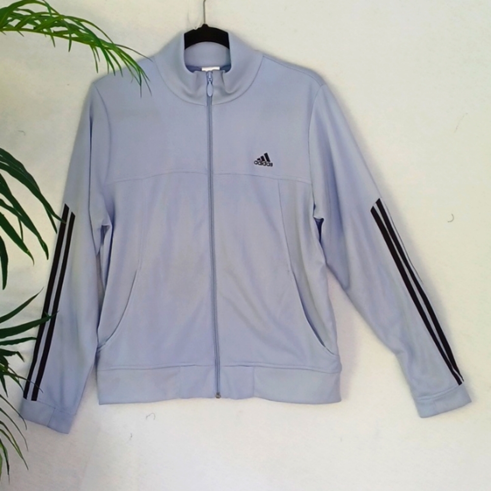 Adidas Lightweight Polyester Jogging Jacket, Heat… - image 1